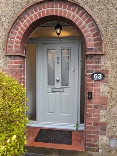 A picturesque Painswick Ludlow 2 Solidor, with Painswick frames also London Etch Glass Design alongside the super secure Ultion Cylinder fitted in St Albans